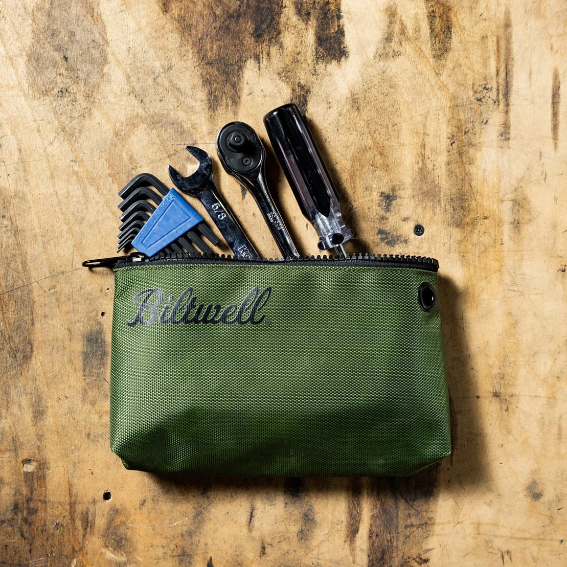 Biltwell ビルトウェル ポーチ "Stash Pouch - OD Green"