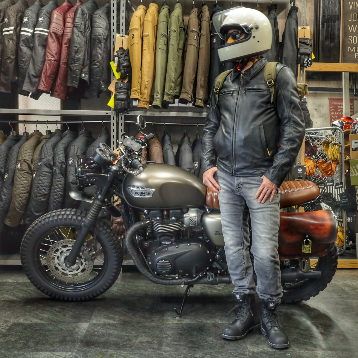 レザージャケット "Kingsbury D3O AAA Leather Jacket" 【ブラック】