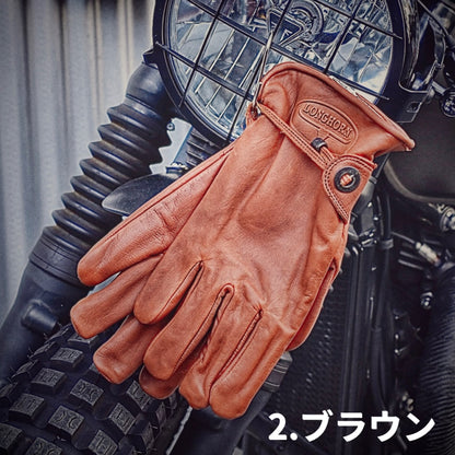 LONGHORN ロングホーン "Rodeo Gloves" 秋冬向けレザーグローブ 3色展開