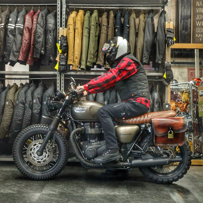 MERLIN マーリン ライディング用 ワックスコットンベスト "Bobber CE Riding Vest" 【ブラック】