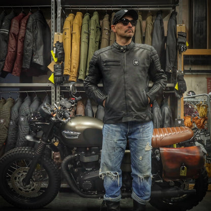 レザージャケット "Alton II D3O Leather Jacket" 【ブラック】