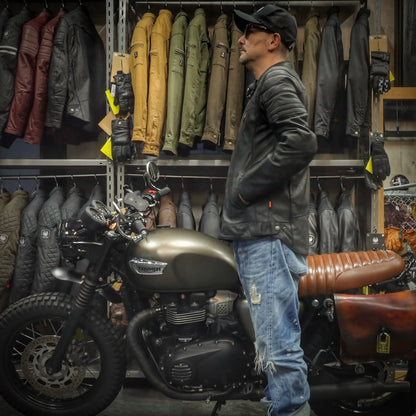 レザージャケット "Alton II D3O Leather Jacket" 【ブラック】