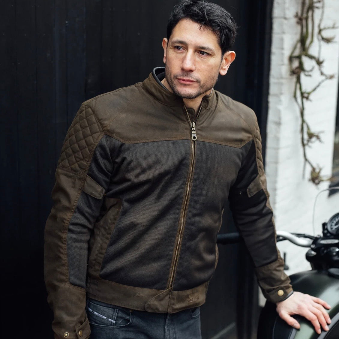 MERLIN （マーリン） ワックスコットンメッシュジャケット "WALTHAM D3O COTEC AIR JACKET" 【オリーブ】
