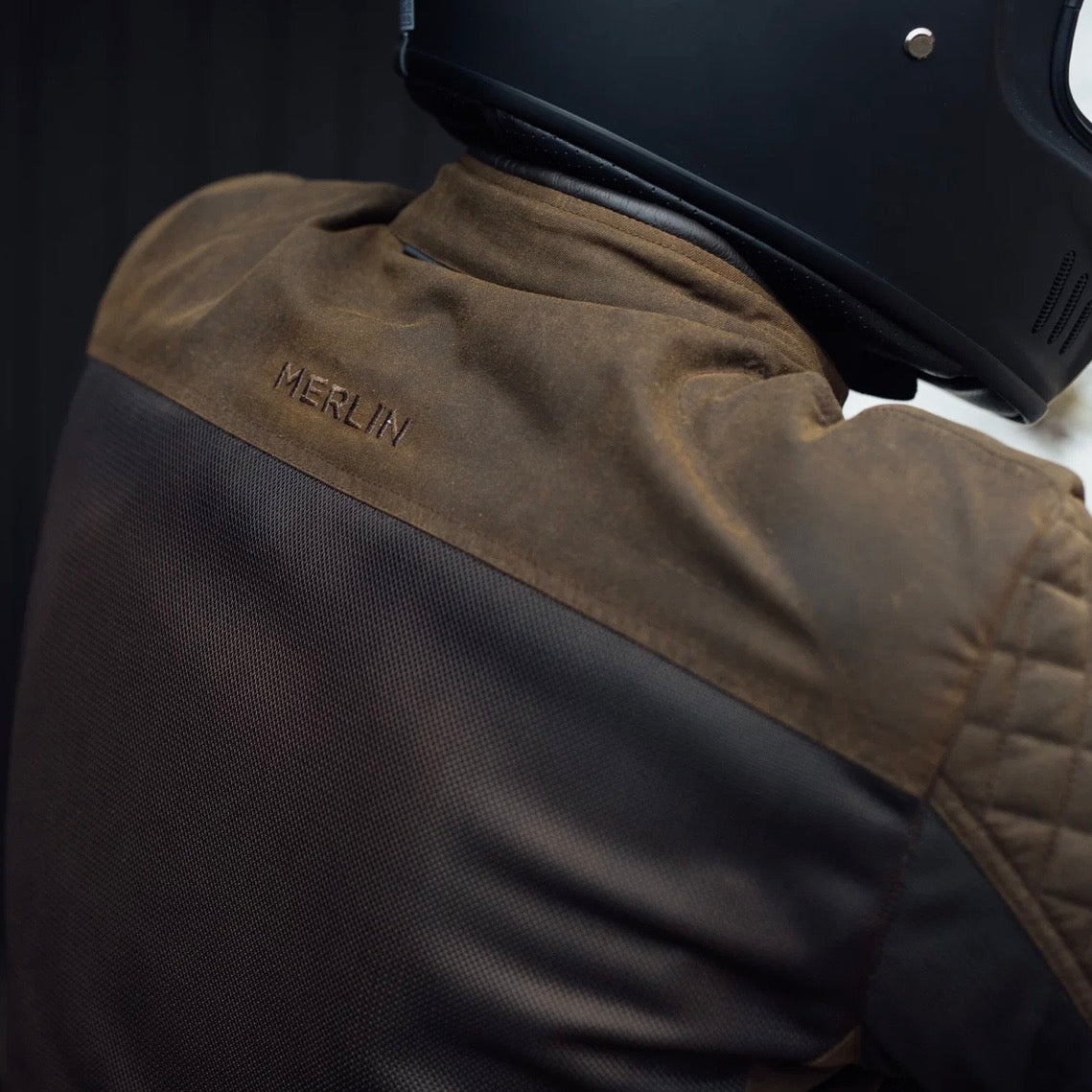 MERLIN （マーリン） ワックスコットンメッシュジャケット "WALTHAM D3O COTEC AIR JACKET" 【オリーブ】