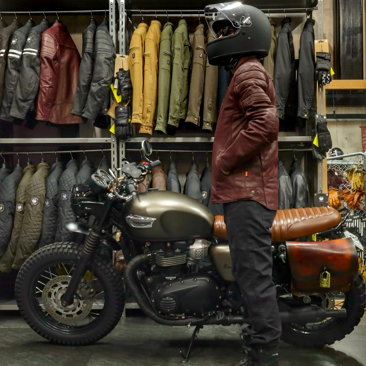 レザージャケット "Alton II D3O Leather Jacket" 【オックスブラッド】