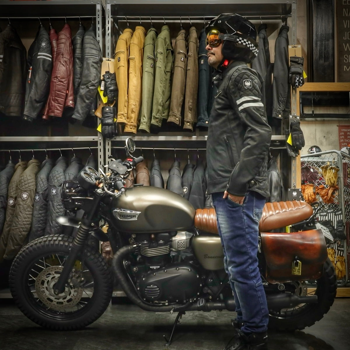 レザージャケット "Hixon II D3O® Leather Jacket" 【ブラック】