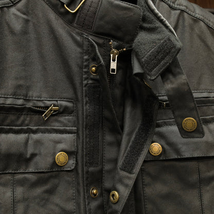 防寒最強 ワックスコットンジャケット "Barton II Waxed Cotton Jacket" 【ブラック】
