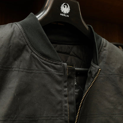 MERLIN マーリン ライディング用 ワックスコットンベスト "Bobber CE Riding Vest" 【ブラック】