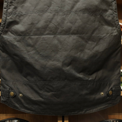 MERLIN マーリン ライディング用 ワックスコットンベスト "Bobber CE Riding Vest" 【ブラック】