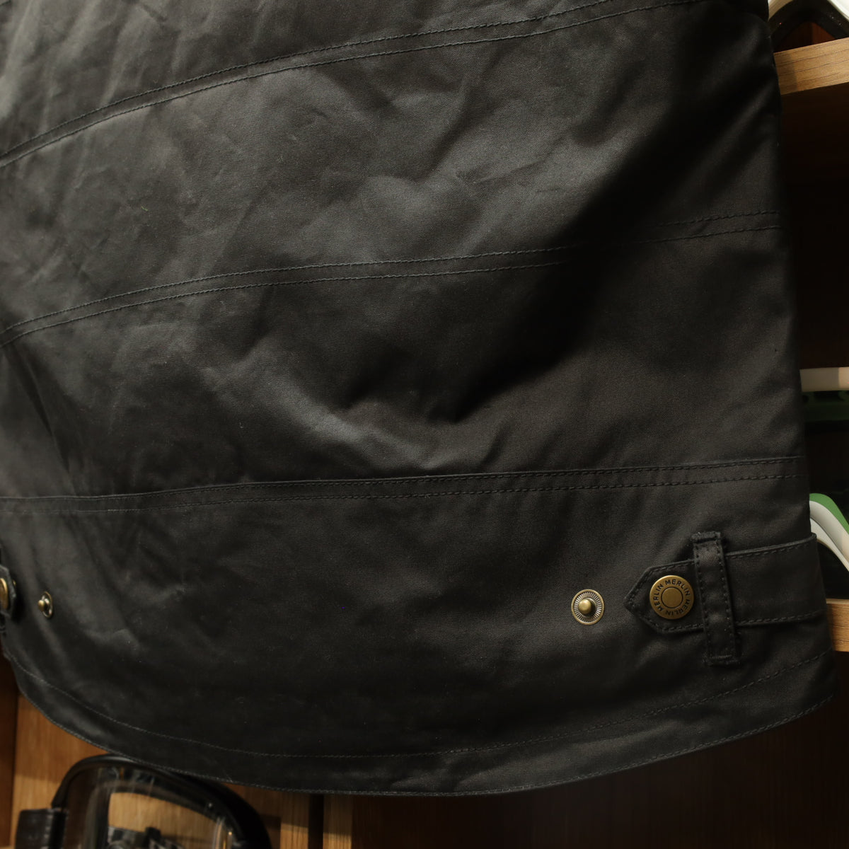 MERLIN マーリン ライディング用 ワックスコットンベスト "Bobber CE Riding Vest" 【ブラック】