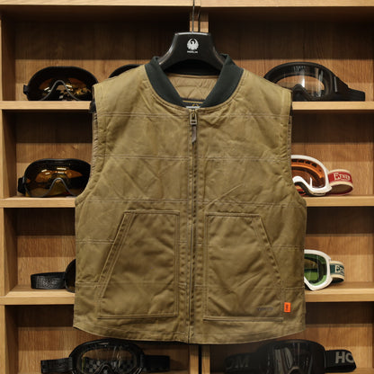 MERLIN マーリン ライディング用 ワックスコットンベスト "Bobber CE Riding Vest" 【デザート】