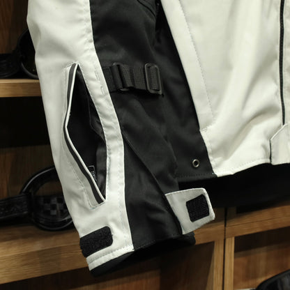 MERLIN マーリン 防水 オールシーズン ライディングジャケット "Taos Waterproof D3O Jacket" 【ホワイト/ブラック】