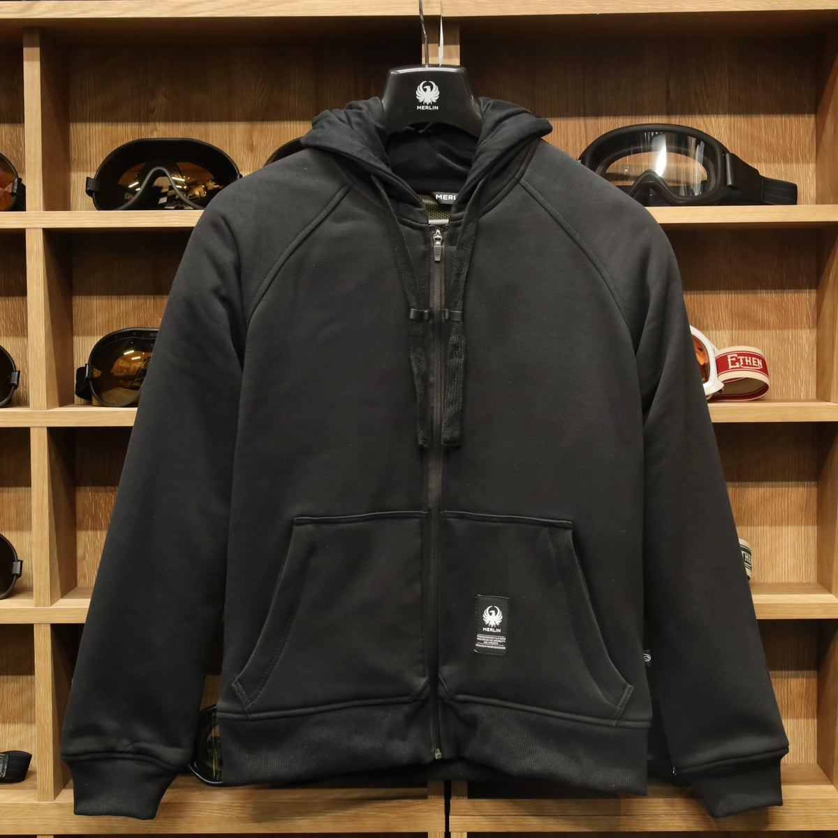 MERLIN マーリン 防水ライディングパーカー "Hamlin Hydro Kevlar Hoody" 【ブラック】