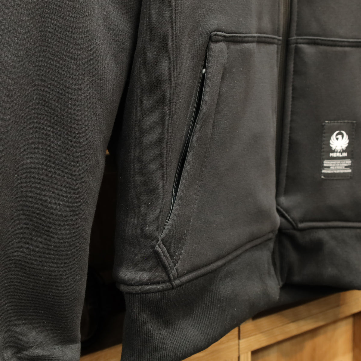 MERLIN マーリン 防水ライディングパーカー "Hamlin Hydro Kevlar Hoody" 【ブラック】