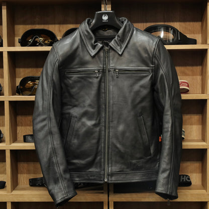 レザージャケット "Kingsbury D3O AAA Leather Jacket" 【ブラック】