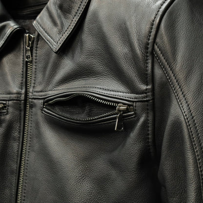 レザージャケット "Kingsbury D3O AAA Leather Jacket" 【ブラック】