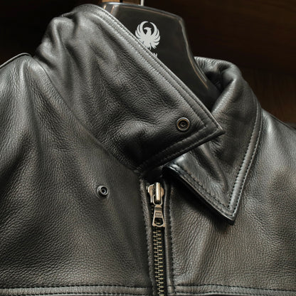 レザージャケット "Kingsbury D3O AAA Leather Jacket" 【ブラック】