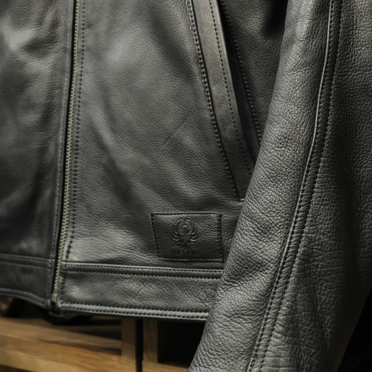 レザージャケット "Kingsbury D3O AAA Leather Jacket" 【ブラック】