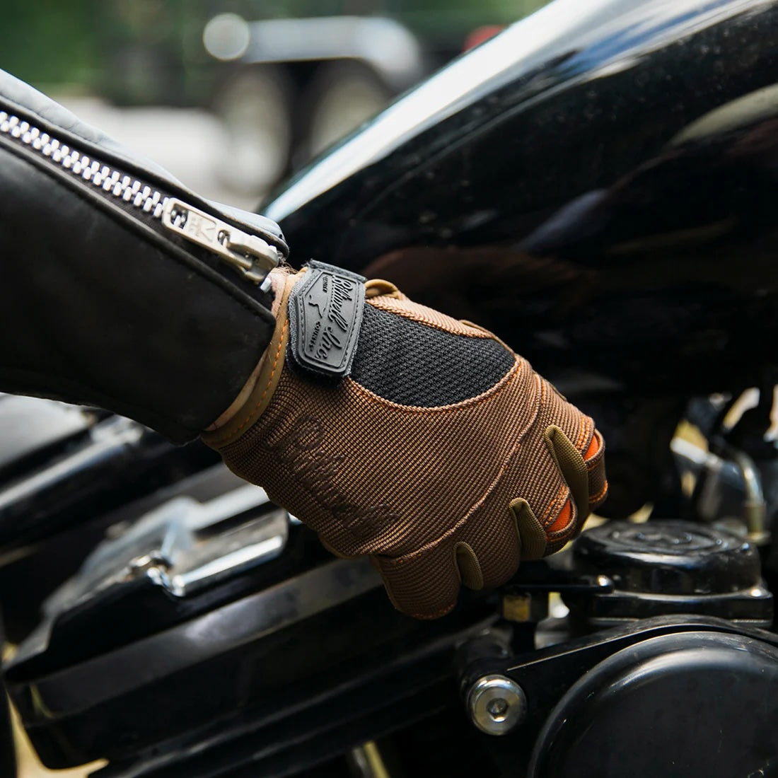 BIltwell ビルトウェル テキスタイルグローブ "Moto Gloves" 【ブラウン/オレンジ】