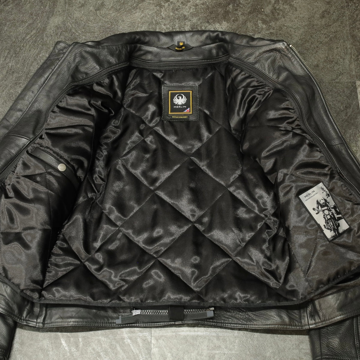 レザージャケット "Kingsbury D3O AAA Leather Jacket" 【ブラック】