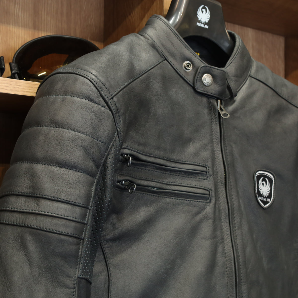 レザージャケット "Alton II D3O Leather Jacket" 【ブラック】