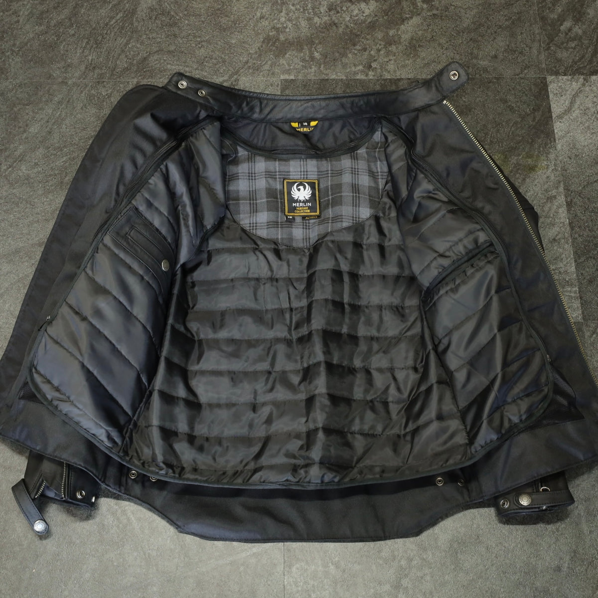 レザージャケット "Alton II D3O Leather Jacket" 【ブラック】