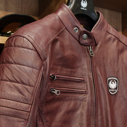 レザージャケット "Alton II D3O Leather Jacket" 【オックスブラッド】