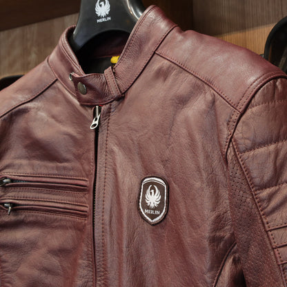 レザージャケット "Alton II D3O Leather Jacket" 【オックスブラッド】