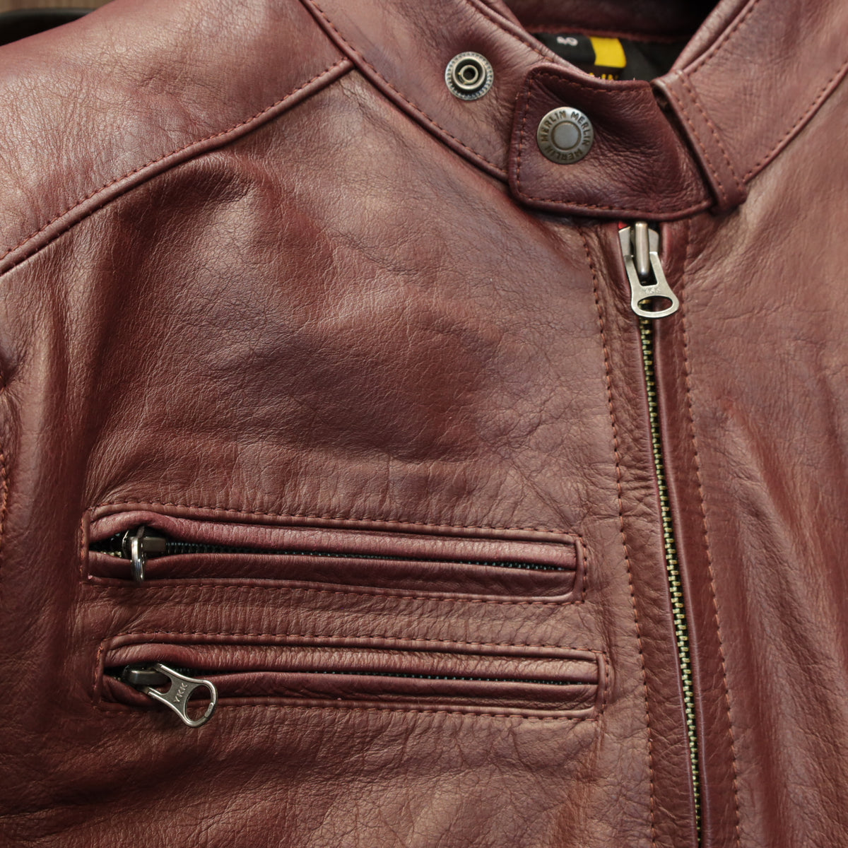 レザージャケット "Alton II D3O Leather Jacket" 【オックスブラッド】