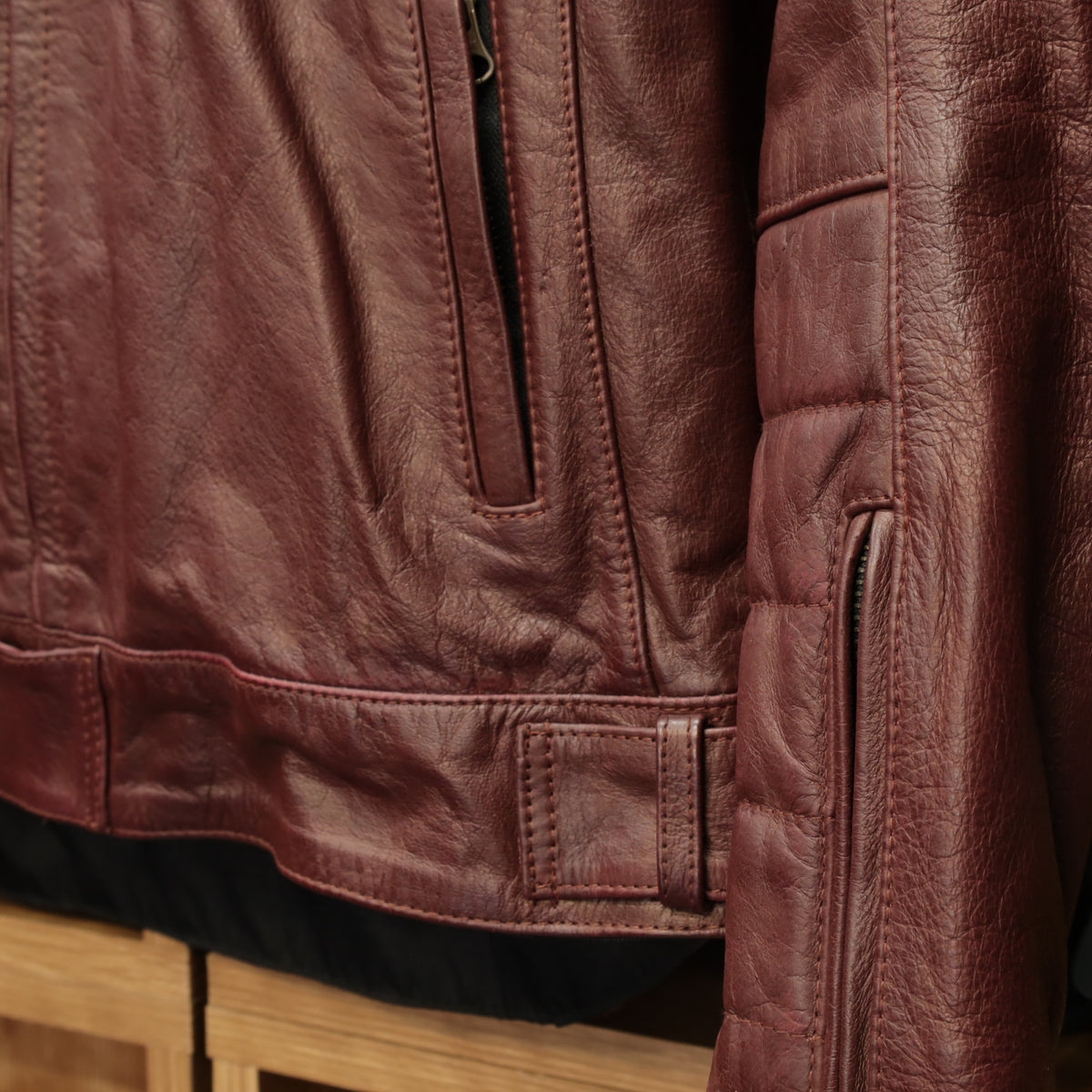 レザージャケット "Alton II D3O Leather Jacket" 【オックスブラッド】