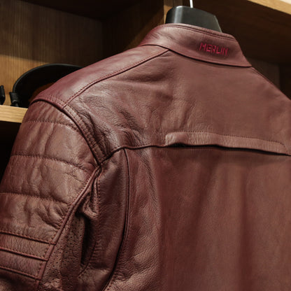 レザージャケット "Alton II D3O Leather Jacket" 【オックスブラッド】