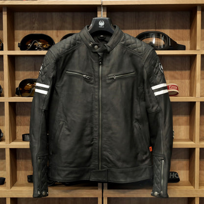 レザージャケット "Hixon II D3O® Leather Jacket" 【ブラック】