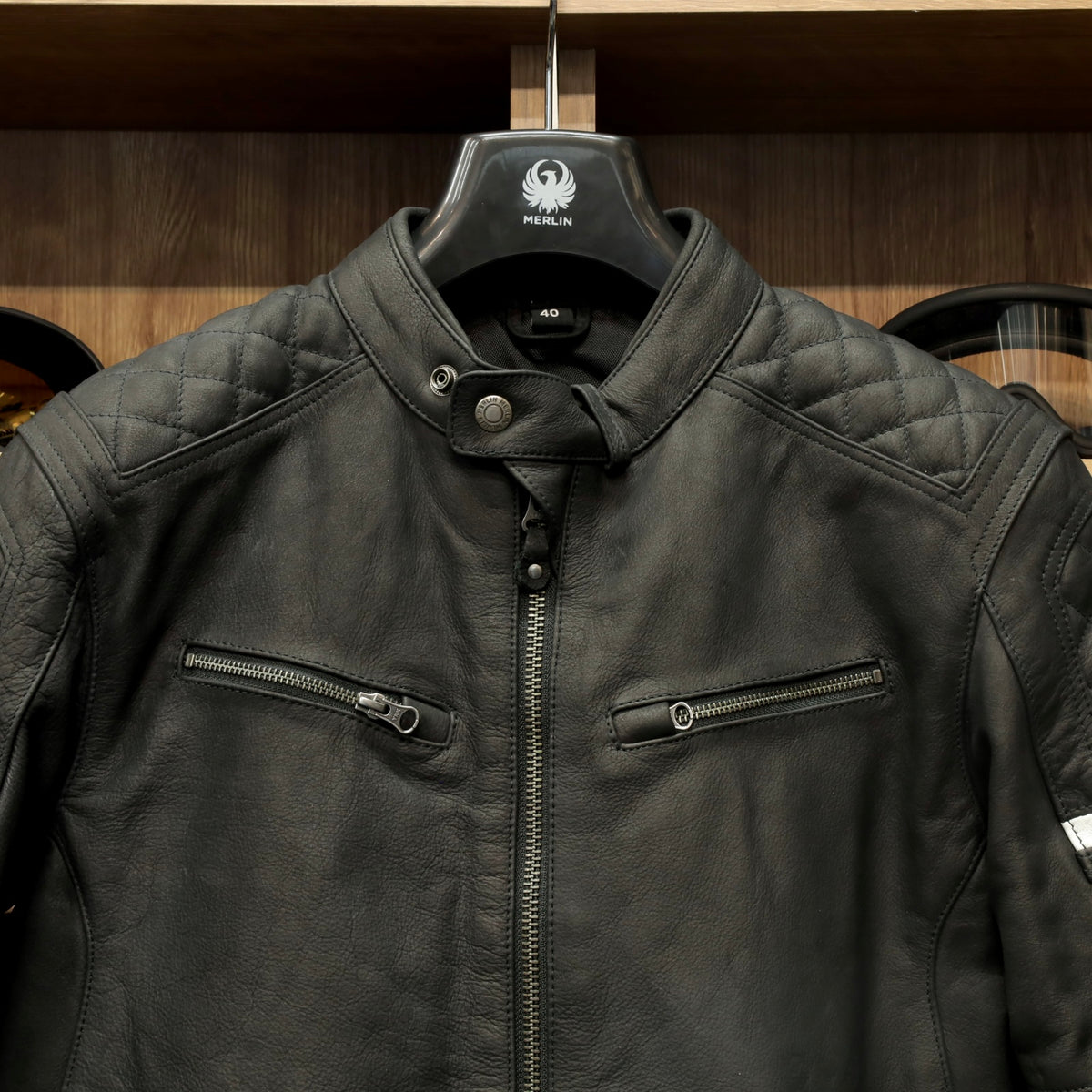 レザージャケット "Hixon II D3O® Leather Jacket" 【ブラック】
