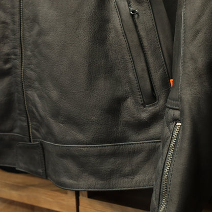 レザージャケット "Hixon II D3O® Leather Jacket" 【ブラック】