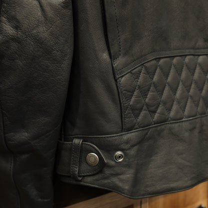 レザージャケット "Hixon II D3O® Leather Jacket" 【ブラック】