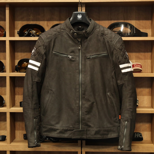 レザージャケット "Hixon II D3O® Leather Jacket" 【ブラウン】