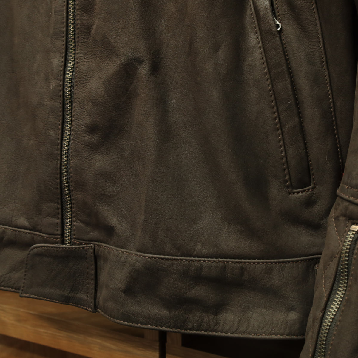 レザージャケット "Hixon II D3O® Leather Jacket" 【ブラウン】