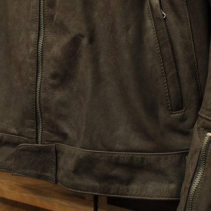 レザージャケット "Hixon II D3O® Leather Jacket" 【ブラウン】