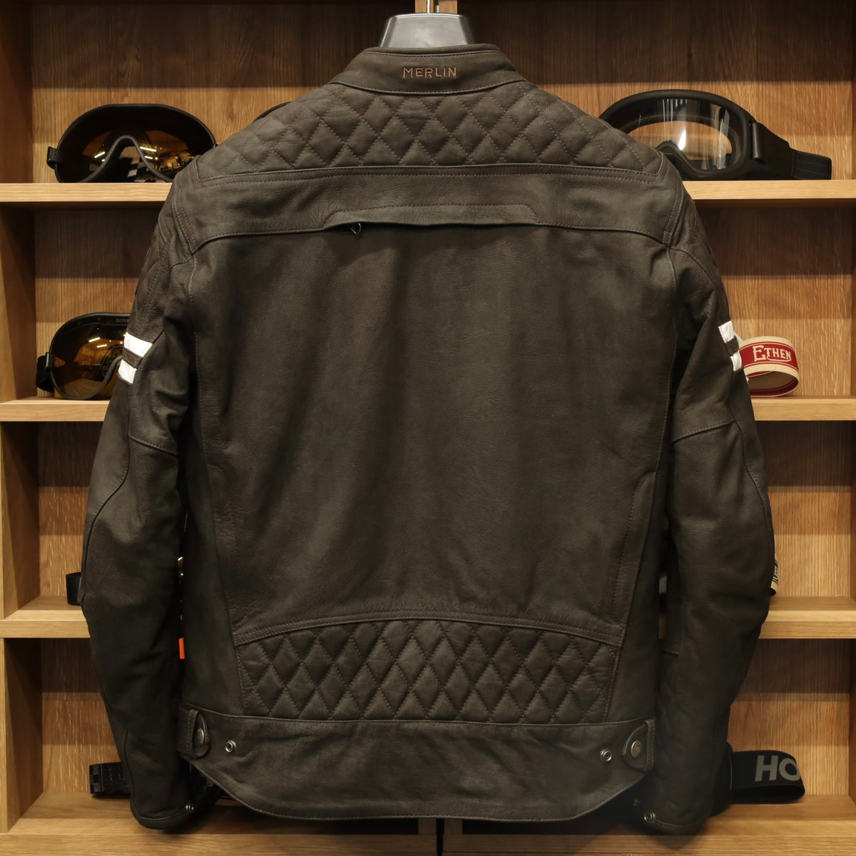 レザージャケット "Hixon II D3O® Leather Jacket" 【ブラウン】