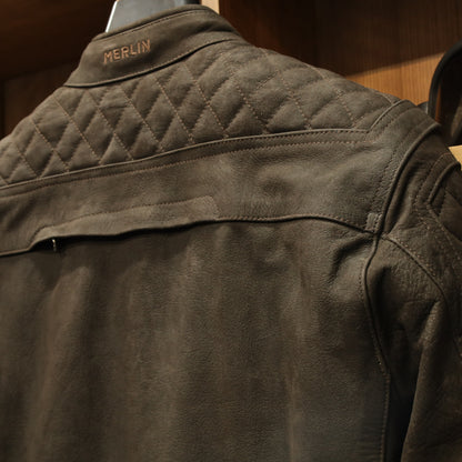 レザージャケット "Hixon II D3O® Leather Jacket" 【ブラウン】