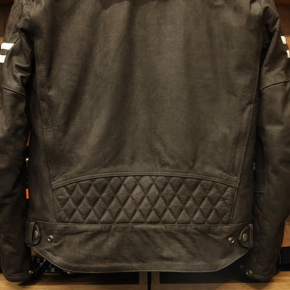 レザージャケット "Hixon II D3O® Leather Jacket" 【ブラウン】