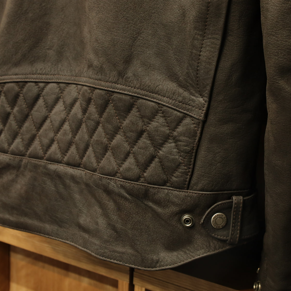 レザージャケット "Hixon II D3O® Leather Jacket" 【ブラウン】