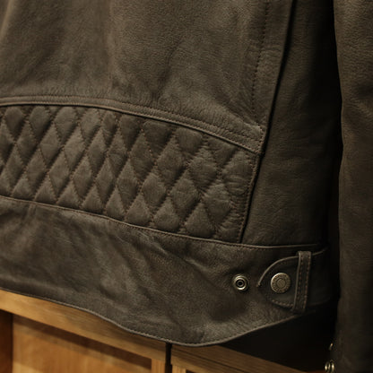 レザージャケット "Hixon II D3O® Leather Jacket" 【ブラウン】