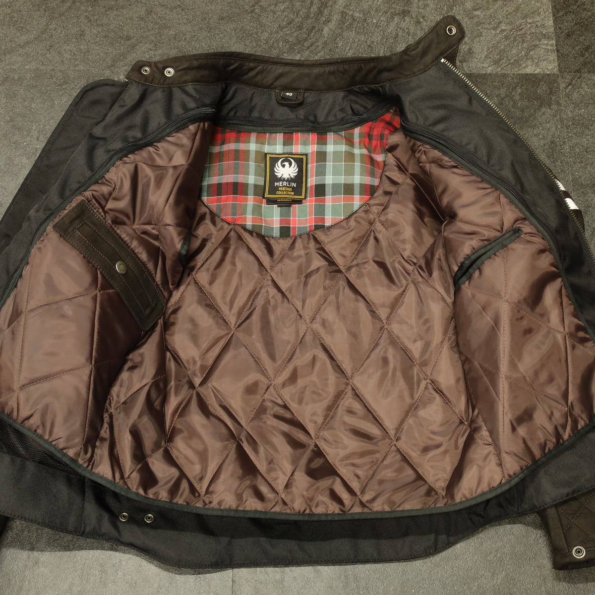 レザージャケット "Hixon II D3O® Leather Jacket" 【ブラウン】