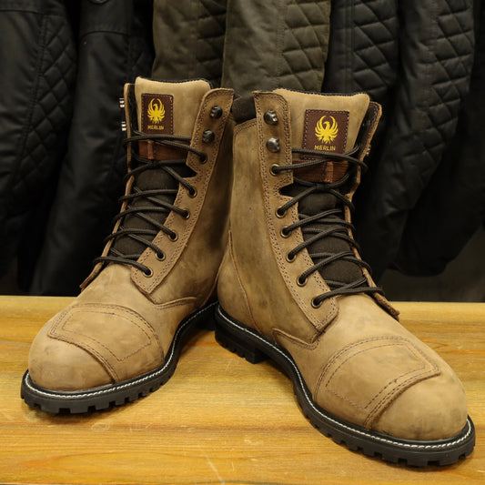 MERLIN マーリン 防水・防寒ライディングブーツ  "Drax II D3O® Boot"【ブラウン】