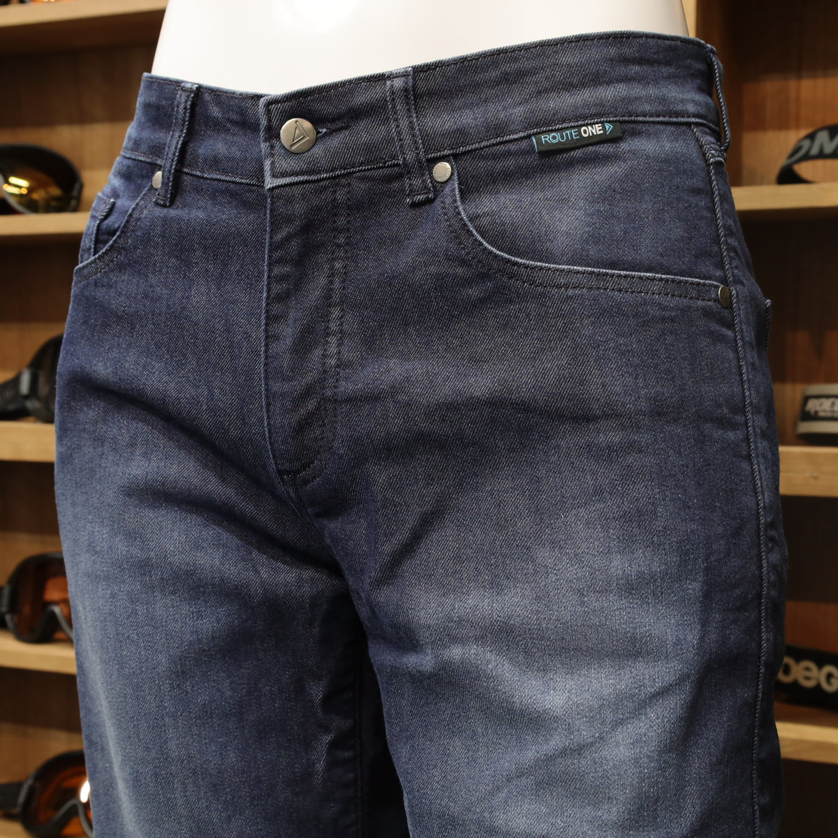 ライディングデニムパンツ "Colby AAA Coolmax Jeans" 【ブルー】