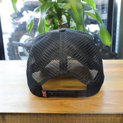 トラッカーメッシュキャップ ”Burford Core Trucker Cap” 【ブラック】