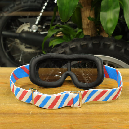 Roeg ローグ ヴィンテージスタイル ゴーグル ”Jettson Helix goggle red/white/blue"
