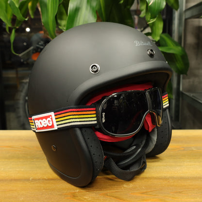 Roeg ローグ ヴィンテージスタイル ゴーグル ”Jettson Foundry goggle black/yellow/red"