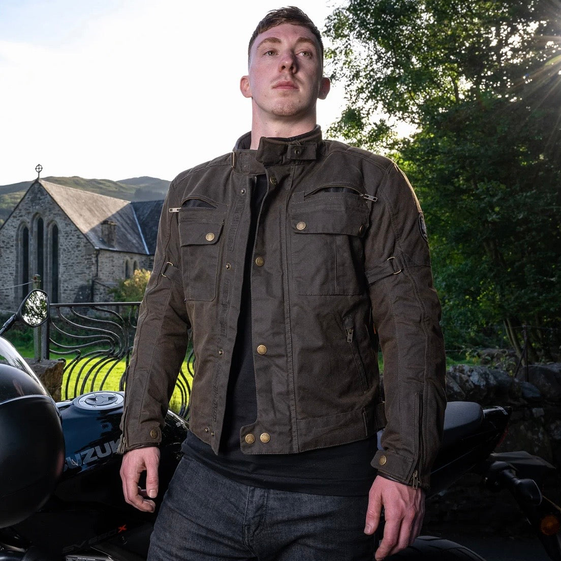 MERLIN （マーリン） 防寒最強 ワックスコットンジャケット "Barton II Waxed Cotton Jacket" 【オリーブ】